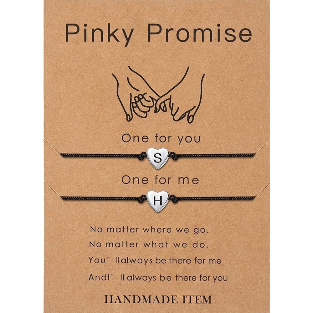 SANNYRA Women's Brass Agate Pinky Promise Bracelet S H